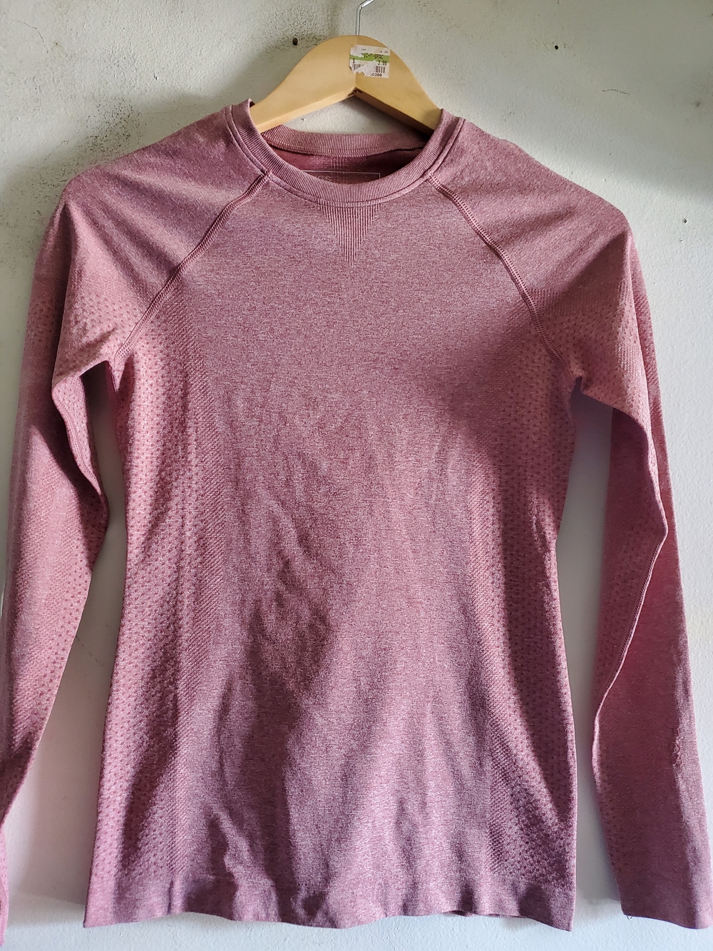 Figs Seamless Long Sleeve Athletic Top - Dusty Rose